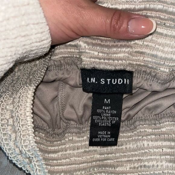 I.N. Studio Wide Leg Pants - Tan - Picture 5 of 5